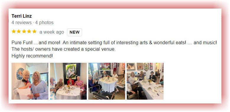 A Google Five-Star Reviews for ARTclectic Gallery